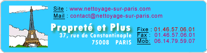 www.nettoyage-sur-paris.com : Notre collaborateur sur Paris